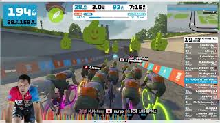 Zwift  Group Ride Stage 4  Ride  Tour de Zwift 2024 C on Lutece Express in Paris [upl. by Dnomed995]