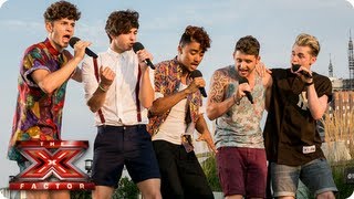 Kingsland Road sing Dance With Me Tonight by Olly Murs  Judges Houses  The X Factor 2013 [upl. by Dacie]