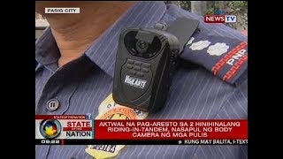 Aktwal na pagaresto sa 2 hinihinalang ridingintandem nasapul ng body camera ng mga pulis [upl. by Rohn]