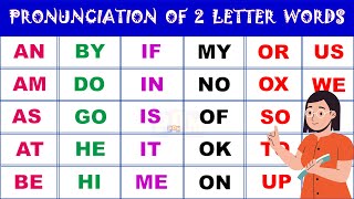 Two Letter Words  Two Letter Words in English  Two Letter Words Phonics 2 Letter Blending Sounds [upl. by Soo]