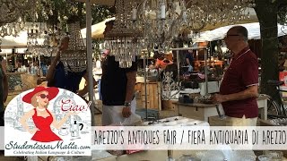 Arezzo Antique Fair  Fiera Antiquaria Arezzo [upl. by Airrehs]