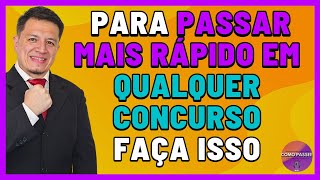 Como Passar em Concurso Público Mais Rapidamente [upl. by Aehsel]