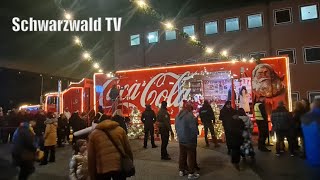 🚨🚛 Großer Ansturm auf den CocaCola Weihnachtstruck und ehem DSDS Sieger Luca Hänni in Basel [upl. by Sokairyk902]