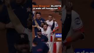 Alex Bregman DESTROYS a walk off home run‼️💥 shorts mlb baseball astros [upl. by Alair481]