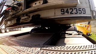 Uncoupling trailer 5th wheel view [upl. by Nwahsuq]