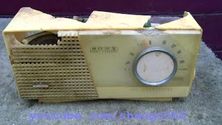 Sony TR712 AM Table Radio Resurrection TR 712 [upl. by Maxentia755]