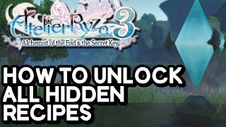 Atelier Ryza 3 How to Unlock All Recipe Books [upl. by Atnoled]