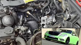 Mercedes E Class W212 EGR  THROTTLE BODY  INTAKE MANIFOLD REMOVAL STEP BY STEP [upl. by Siwel]