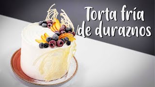 Torta Fría De Duraznos húmeda y Esponjosa [upl. by Nus]