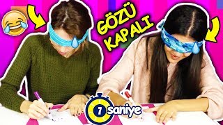 Gözü Kapalı Resim Çizme Challenge Dila Kent [upl. by Eiram]