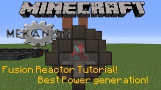 Minecraft 1122  Mekanism Fusion Reactor Tutorial  Best power generation EVER [upl. by Ennirok]