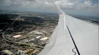 American Airlines 737800 Takeoff from Miami 08R Great views HD [upl. by Garson]