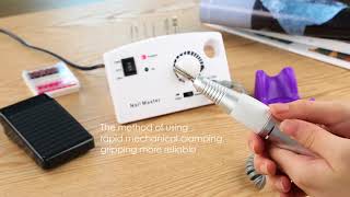 Grinding Manicure False Electric Mill Nail Glazing Machine [upl. by Nosila384]