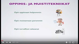 Oppimis ja muistitekniikat [upl. by Bellda62]