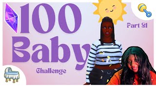 TS4 100 Baby Challenge Part 2 Torturing My Sim With More Twins 😈👶🏽👶🏾 [upl. by Ajnin]