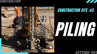 CONCRETE PILES installation STEP BY STEP [upl. by Akenom]