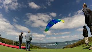 241008 Paragliding Flinders Golf Course Victoria Australia [upl. by Haimehen]