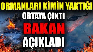 Ormanların Kimin Yaktığı Ortaya Çıktı Bakan Açıkladı [upl. by Suoicul]