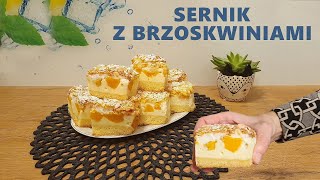 Sernik z brzoskwiniami Lepszego nie znalazłam agatabodkuchni [upl. by Warton]