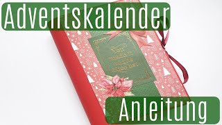 Adventskalender ✿ Adventskalender Buch ✿ Anleitung ✿ Deutsch ✿ Tutorial ✿ Basteln ✿ Kalender basteln [upl. by Annorah891]