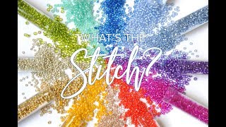 Whats The Stitch  Horizontal Cross Stitch Beading [upl. by Dorrej]