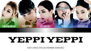 KARAOKE aespa  YEPPI YEPPI YOU AS MEMBER KARAOKE [upl. by Centonze]