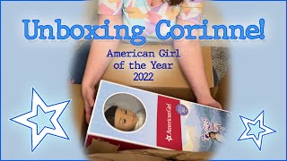 American Girl Doll Corinne Unboxing [upl. by Yleik]