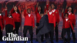 Gospel version of US national anthem receives standing ovation at Democratic convention [upl. by Manella]