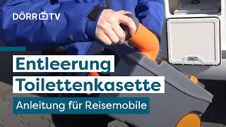 Entleerung ToilettenKassette  Unsere Anleitung für dein Wohnmobil [upl. by Tat219]