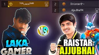 Raistar amp Ajjubhai vs Laka Gamer😱 Ajjubhai amp Raistar Fan Challenge Me 1 vs 2😡 Garena free fire [upl. by Sissie]