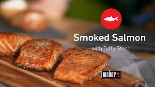 Smoked Salmon Recipe  Weber Smokey Mountain Cooker  Tuffy Stone [upl. by Ardnaid481]