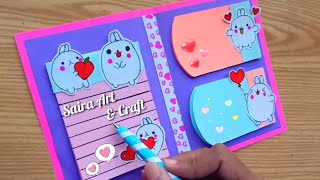 Cute DIY Diary from Paper  Handmade Paper Diary Easy  Back To School Craft Ideas  Paper Craft [upl. by Welton]