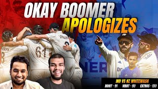 Okay Boomer Apologizes  Ind vs Nz Test whitewash  Part 1 [upl. by Nnylhtak]