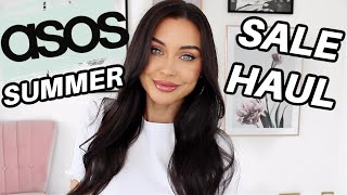 HUGE ASOS TRY ON SUMMER SALE HAUL AUGUST 2021  KatesBeautyStation [upl. by Adlen]