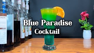 HOW TO MAKE BLUE PARADISE COCKTAIL [upl. by Ennovoj]