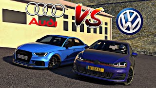 Audi rs3 vs Golf 7 Gti  Asseto Corsa [upl. by Nell670]