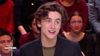 English SubtitlesTimothée Chalamet SPEAKING FRENCH  Quotidien 1182019 [upl. by Holcman]