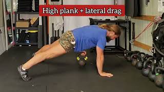 High plank  lateral drag [upl. by Nelag169]