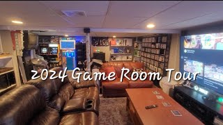 Game Room Tour 2024  1575 Games  78 Consoles  Four Kiosks  Two Arcades [upl. by Rolland]