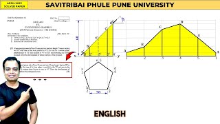 SPPU  Pune University  April 2023  Engineering Graphics  PYQ  Q8  Development of Surface PRISM [upl. by Mellman]