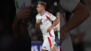 Bradley Barcola scores Frances fastestever goal against Italy nationsleague [upl. by Delmor]