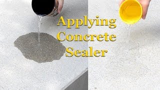 Applying Concrete Sealer  Part 3 – Sealing Concrete [upl. by Suixela]