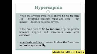 What is hypercapnia  hypercapnia medico MBBS EASY leactures [upl. by Nic]