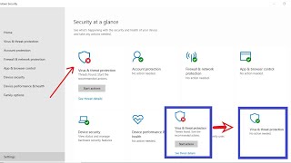 windows 10 virus and threat protection start actions [upl. by Vezza]