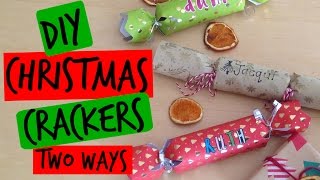 DIY  CHRISTMAS CRACKERS TWO WAYS [upl. by Herve307]