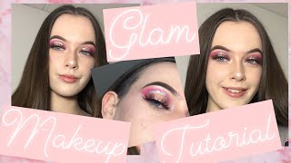 0100 Glam Af Makeup Tutorial ♡  Summer xo [upl. by Leahcimed]