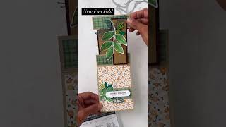 Tent Easel Fun Fold Card with Changing Leaves by Stampin Up funfold stampinup changingleaves [upl. by Idmann]