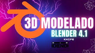 Modelado en Blender Cómo DIVIDIR caras con la herramienta KNIFE [upl. by Ynatirb]