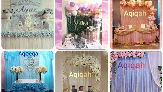 decoration ideasAqiqah ceremony decorevents decoration ideas 30beautiful decor ideas [upl. by Gunter]