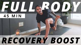 45 Min Full Body Yoga Stretch Routine to Boost Recovery [upl. by Congdon]